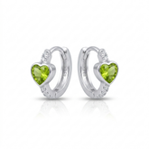 ARGOLA CLICK CORAÇÃO VERDE LIMA 2X12MM