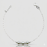 PULSEIRA ESFERAS 5MM E 3MM - 18,5CM