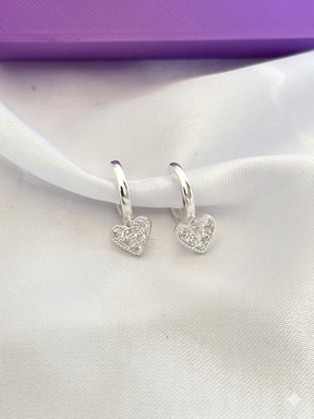 ARGOLA CORAÇÃO PENDENTE CRV - 2X13MM