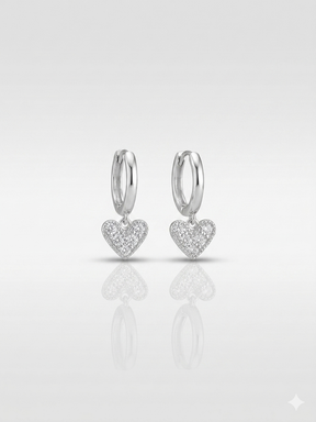 ARGOLA CORAÇÃO PENDENTE CRV - 2X13MM